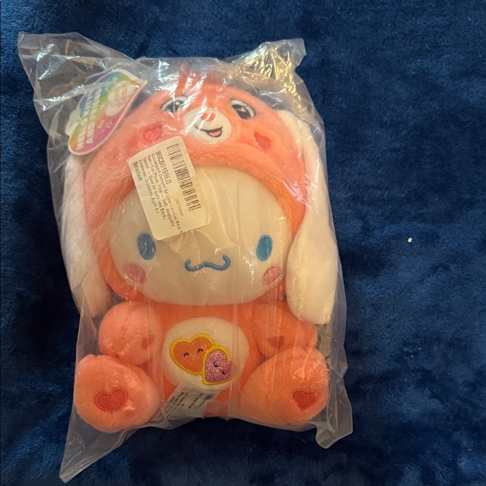 Sanrio cinnamaroll plush dressed as love a lot bear nwt
